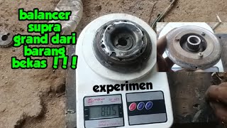 cara membuat balancer kopling supra dari barang bekas sederhana !!!