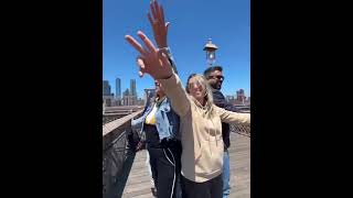 Nova York , 360⁰ na ponte Brooklyn.