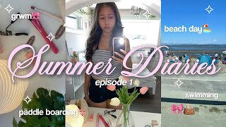 summer day in my life🏝️🌊|| get ready with me for the beach!!