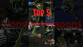 my top 5 wonder weapons #gaming #top5 #viral