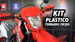 KIT PLÁSTICO TORNADO XR 250 AMX SPORT COM FAROL