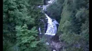 Reekie Linn Falls on the river Isla near Alyth, Perthshire