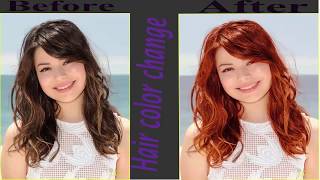 Hair color changer Adobe Photoshop