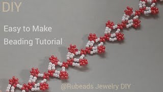 How to Make Beaded Bracelet, Beading Tutorial with Seed Beads, Jewelry Making Beads Bracelet