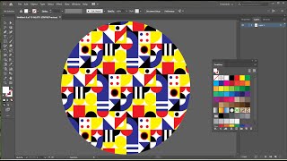 Баухаус паттерн в Иллюстраторе: работа с базовыми формами и комбинирование объектов