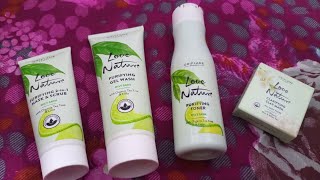 Oriflame love nature facial kit for oily skin honest review / Oriflame product /cooking with ghana