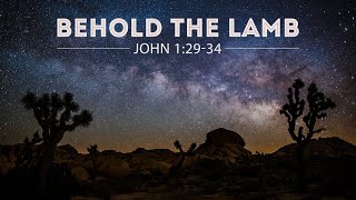 Chase Jacobs, "Behold the Lamb" - John 1:29-34