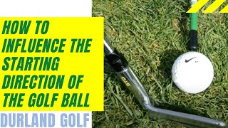 GOLF TIP |  How To Influence The Starting Direction Of The Golf Ball