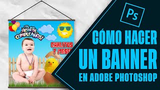 Cómo hacer un banner en Photoshop DISEÑO GRÁFICO PARA IMPRENTA (CAPITULO 04)