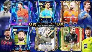 WHO'S THE GK's KING? IS VDS? OR COURTOIS? OR WHO? ICONIC GK BATTLE! FC MOBILE