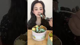 Mukbang Eating 🧀️ Enjoy the freshness of mint chocolate and soothing lychee ❤️