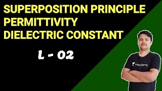 What is Superposition Principle? What is Permittivity and relative Permittivity?