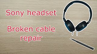 Sony Headset / Cable repair // Popravka kabla