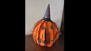 Como crear🎃 calabaza 🎃 para halloween facil con goma Eva