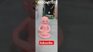 Mahaveer Jayanti Special Clay Art ll DIY LOAD MAHAVEER IDOL ll #clayart #shorts #diycrafts