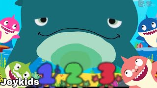 Baby shark with bfb numbers! baby shark vs giant whale! A funny song for kids! BFPTM10! 🐳🐋🦈