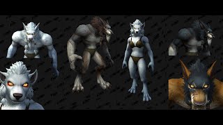 WoW Shadowlands Alpha New Worgen Customization Options PREVIEW