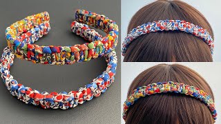 🌸 How to make a Macrame Braid Liberty Fabric Headband | Tiara Trança Macramê | मैक्रैम ब्रैड हेडबैंड