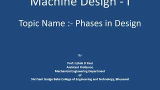 4 Unit I Phases in design