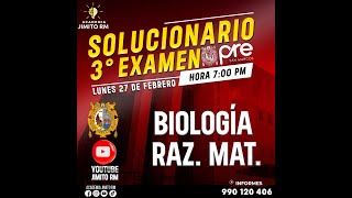 3ER EXAMEN DE LA PRE  2022 - II ( RM + BIOLOGIA)