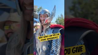 THE MIGHTY THOR SUPERHERO ADVICE #shorts #avengers #themightythor #disney #disneyland