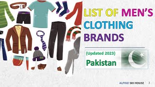 Top 10 Men's Clothing Brands in Pakistan | Best Clothing Brands | Fashion Brands