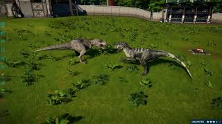 Jurassic World Evolution Indominus Rex vs T-Rex