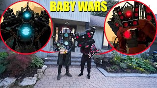 I CAUGHT TITAN CAMERAMAN AND TITAN SPEAKERMAN BABIES IN REAL LIFE (SKIBIDI MOVIE BABY VERSION MOVIE)