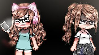 (Eu em casa/Eu na escola:) [Meme original?]  💜Ft:Criadora💜 Gacha club 🍡