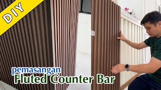 DIY Fluted Counter Bar Kitchen