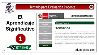 Evaluación Docente 2024 | Aprendizaje Significativo | Cuando es Significativo el Aprendizaje