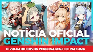 NOVOS PERSONAGENS DE INAZUMA EM GENSHIN IMPACT