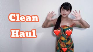 【4k Housewife】❤️Body art suit | How to clean | Try Haul | Body art Haul |ボディーアート入門 | ボディーペイント入門