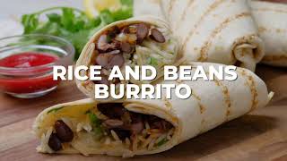 Rice and Beans Burrito