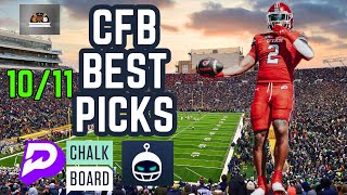 PRIZEPICKS BETR CHALKBOARD CFB FRIDAY 10/11 BEST PLAYER PROPS FREE PICKS -   CFB TODAY