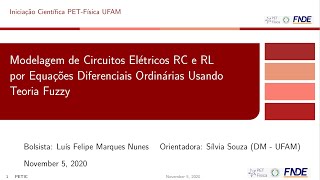 Modelagem de circuitos RC e RL por EDO usando teoria fuzzy - Luís Felipe Nunes