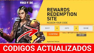 🎁2 CODIGOS NUEVOS HOY EN FREEFIRE | 2020 |