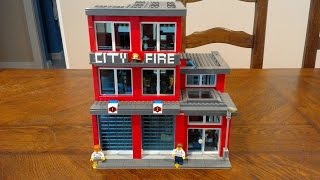 Custom Lego Fire Station MOC