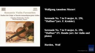 Wolfgang Amadeus Mozart, Serenade No. 7 in D major, K. 250, "Haffner" (arr. F. Kreisler)