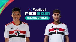 PES 2021 - como fazer a face de William Gomes , jovem prodígio do São Paulo