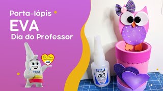 DIY - Vamos fazer um porta-lápis para o Dia do Professor? Molde de Cortesia