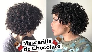 Mascarillas de Chocolate | Para el cabello Rizado/Crespo Reseco + Brocha Eco Tools + Garnier Fructis