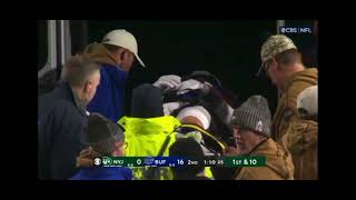 Taylor Rapp collapses on field after scary injury- ambulance on field (graphic)