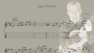 Jazz Minuet - Bert Alink - Classical Guitar Score+TAB