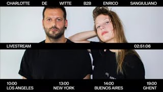 Charlotte de Witte B2b Enrico Sangiuliano LiveStream 2020