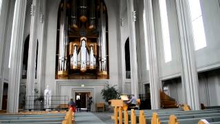 Large Pipe Organ in Hallgrímskirkja Church - Reykjavik, Iceland