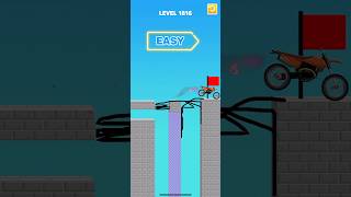 Draw bridge puzzle game level 1816 #gaming #drawing #Shorts