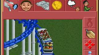 RollerCoaster Tycoon - corkscrew roller coaster