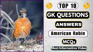 10 Gk Quiz Questions About American Robin In English | Quiz Challenge | Helian GK Quiz