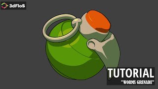 Blender 3D Stylised Tutorial "Worms Grenade"